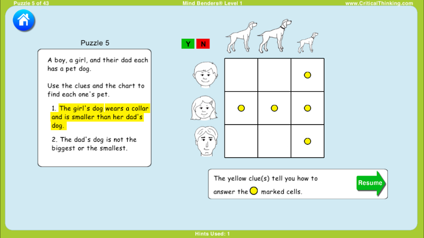 Mind Benders® Level 1 (Free) Screen 3