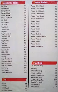 Hotel Natraj menu 5