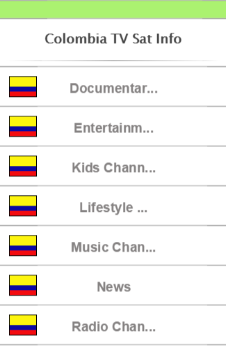 Colombia TV Sat Info