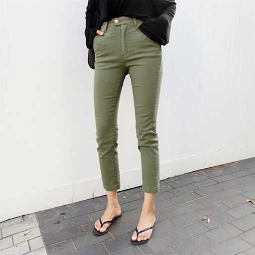 Title 6, High Waist Slimming Straight Leg Pants Casual f...