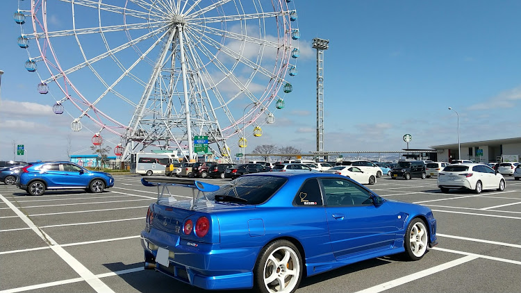 スカイラインの34の日・フライング・淡路島・パーキングエリア・観覧車に関するカスタム事例の投稿画像1枚目