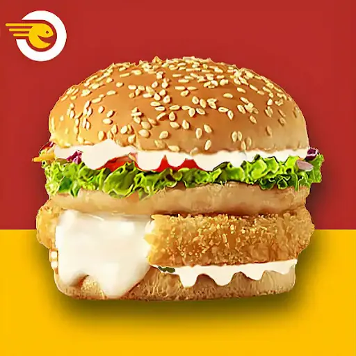 Crispy Chicken Cheese Blast Burger