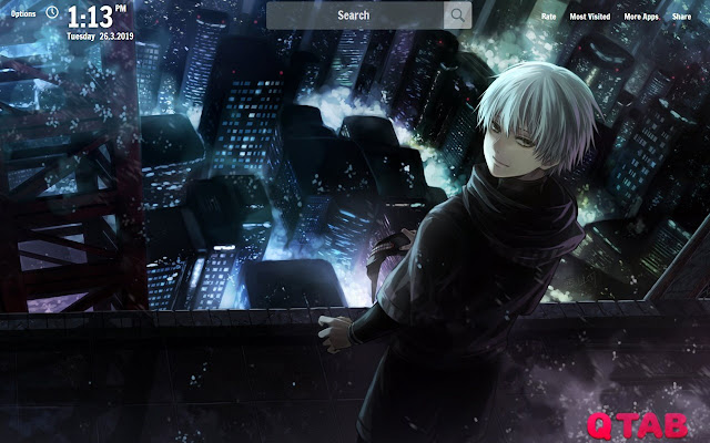 Tokyo Ghoul New Tab Wallpapers