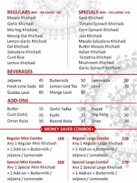 Khichadiwala menu 1