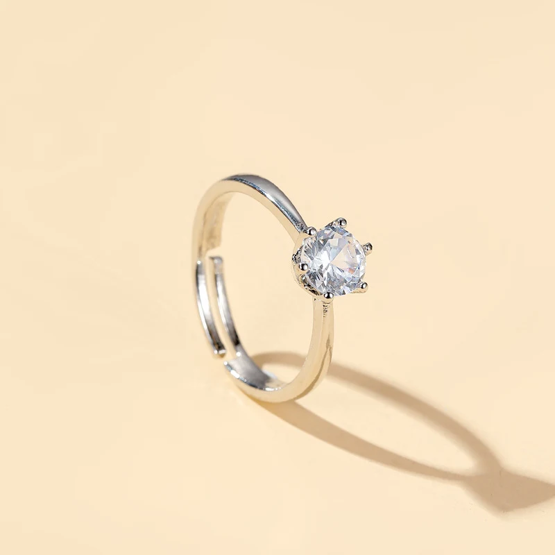 Title 5, Bague de couple en diamant de simulation, mode ...