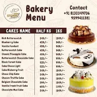 Storm Bakers menu 1