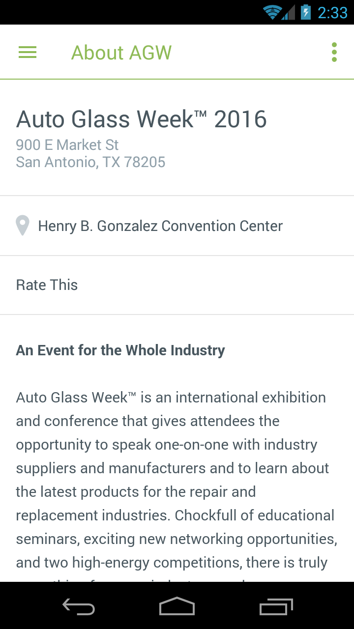 Auto Glass Week Screen 2