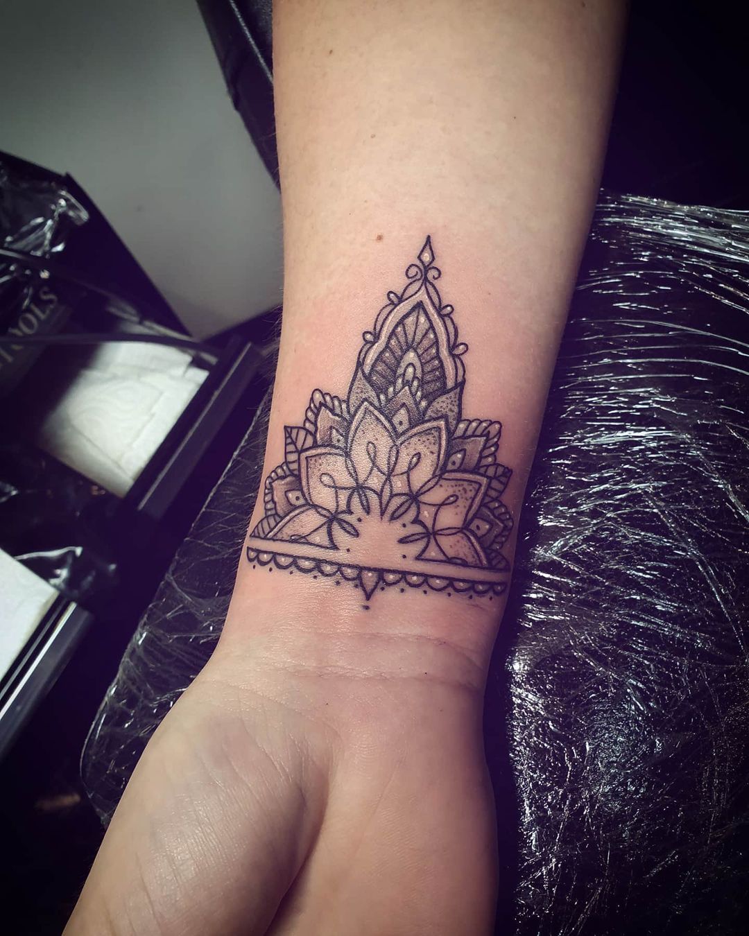 crown mandala tattoo