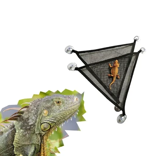 Summer Reptile Hammock for Lizard, Mesh Hammock for Reptile Terrace, Hamster, Dutch Pig, Cool, Summer