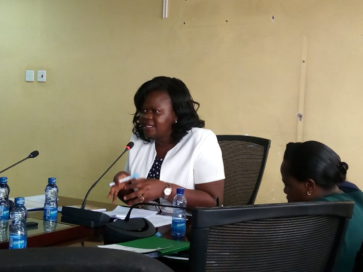 Homa Bay Woman Representative Gladys Wanga during a National Assembly Health committee meeting on Tuesday