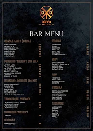 Xoyo - Night Club & Bar menu 1