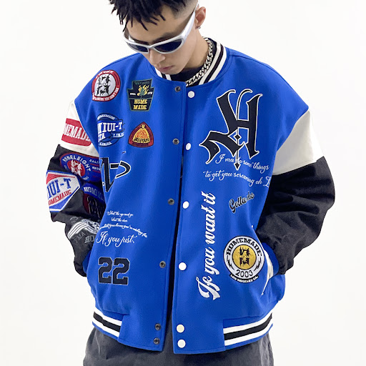 Title 4, Mens and Womens Denim Sleeve Patchwork Loose ...