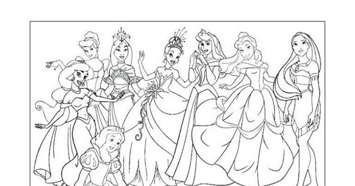 80 Collections Disney Princess Coloring Pages  Free