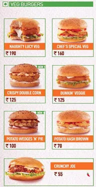 Dunkin' menu 1