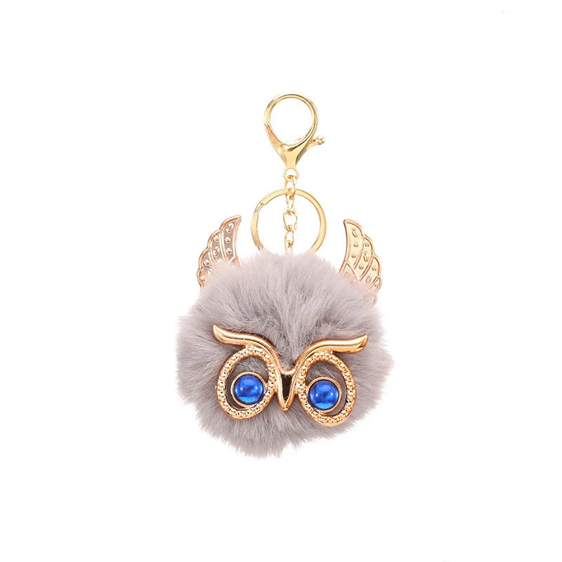 Llavero de Piel de Conejo Adorno Decorativo Suave y Elegante para Llaves o Bolsos, Añade un Toque de Lujo a tu Estilo Diario