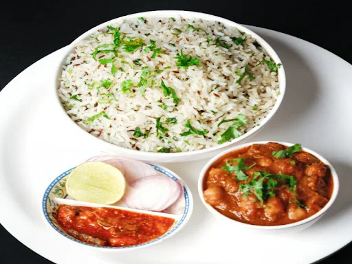 Chole Chawal(Serves- 1)