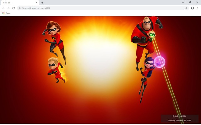 Incredibles 2  New Tab Theme