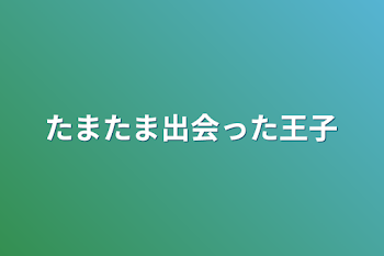 たまたま出会った王子