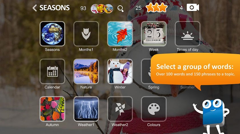 SEASONS. English in photos HD Screen 2