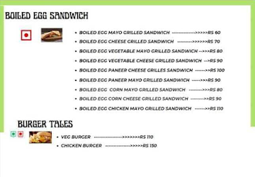 Doctors Cafe menu 