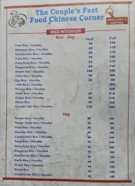 The Couples Food Corner menu 1