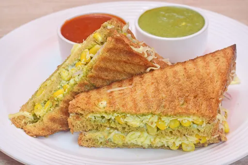 Corn Cheese Grilled Sandwich