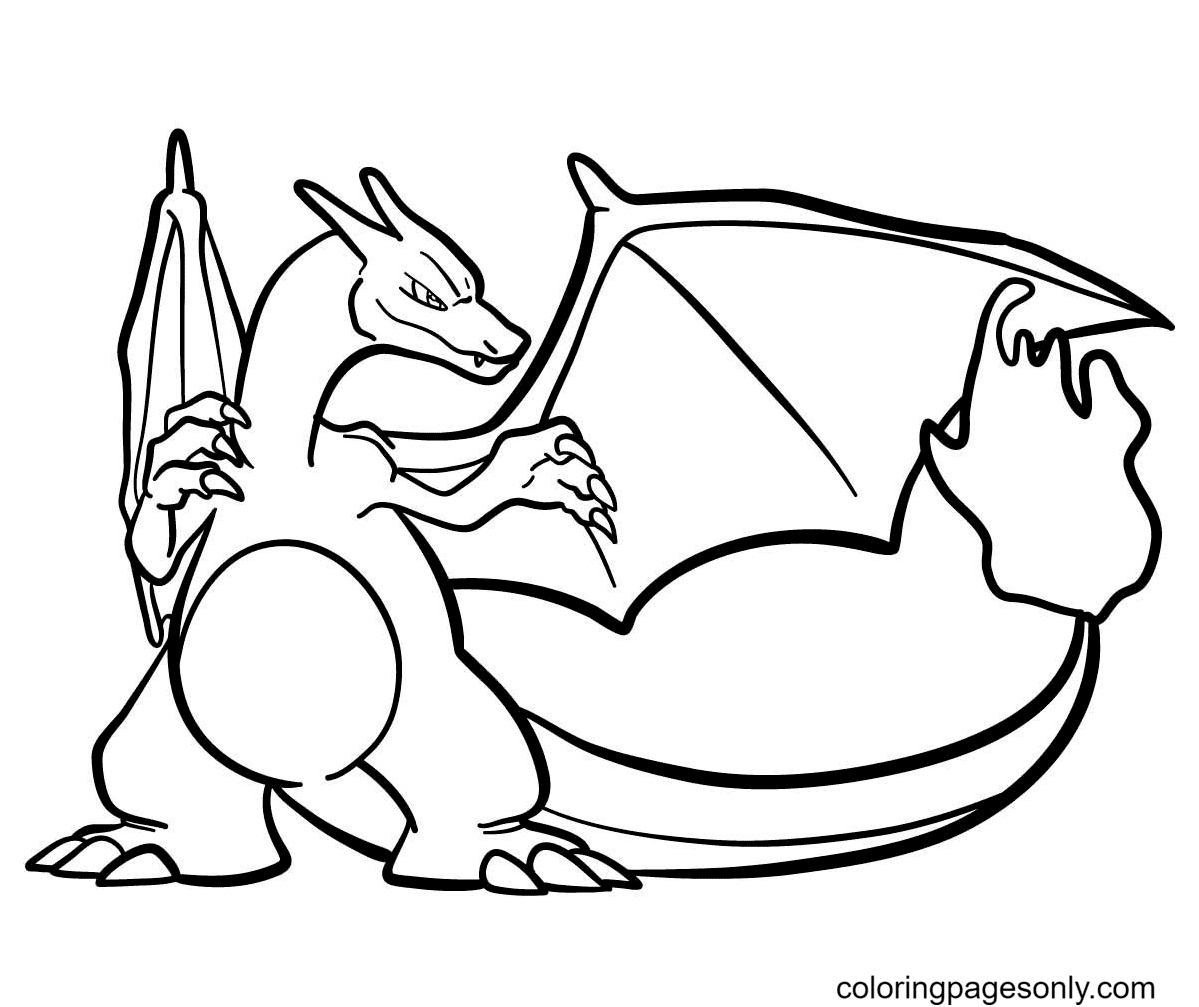 Charizard Pokemon Printable coloring pages