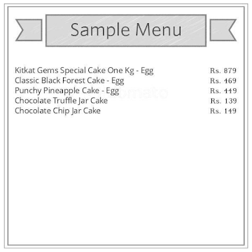 WarmOven Cake & Desserts menu 