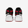 air jordan 1 hi flyease white/gym red/white/black