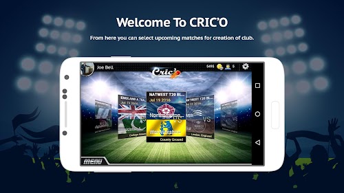 Android application CricO : Cricket Fantasy game screenshort