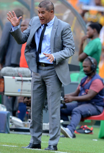 JOHANNESBURG, SOUTH AFRICA - APRIL 12: Cavin Johnson during the Nedbank Cup quarter final match between Kaizer Chiefs and SuperSport United at FNB Stadium on April 12, 2014 in Johannesburg, South Africa. (Photo by Lefty Shivambu/Gallo Images)