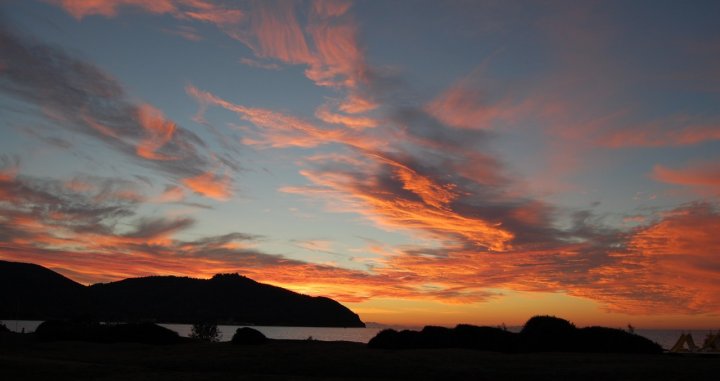 Tramonto a baratti di sbillo