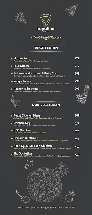 Pop Tate's menu 