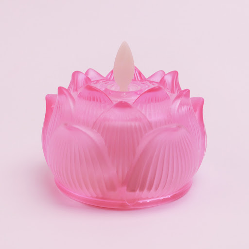 Title 14, Glass Electronic Lotus Lamp Simulation Flame Sw...