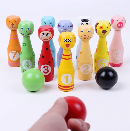 Title 3, Childrens Educational Animal Bowling Outdoor W...