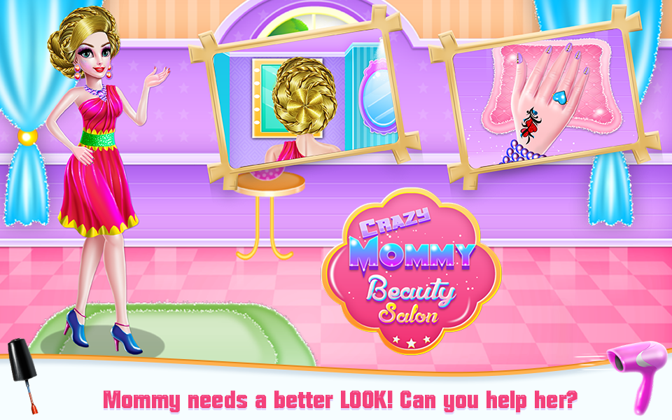   Crazy Mommy Beauty Salon- 스크린샷 