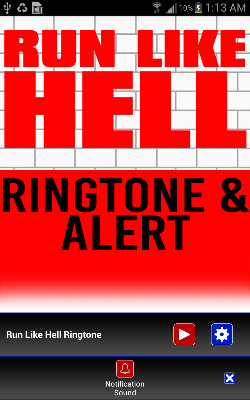 Run Like Hell Ringtone &amp; Alert Screen 3