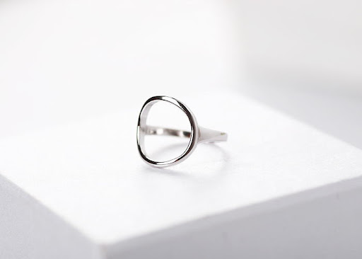 Title 4, Bague géométrique en argent sterling 925 pour f...