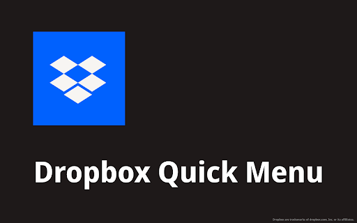 Dropbox Quick Menu