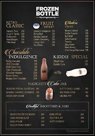 Frozen Bottle - Milkshakes, Desserts And Ice Cream menu 1