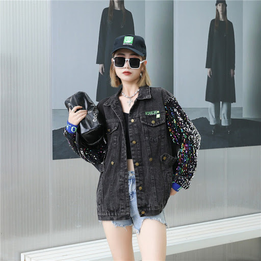 Title 3, Vintage Fashion Washable Denim Coat Woman, time...