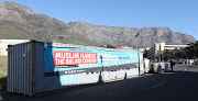 Volunteers filled a shipping container with bags of rice at the Muir Street Mosque in Cape Town on May 17 2019.