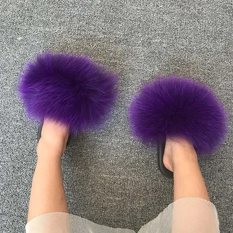 Summer Wear Casual Fur Sandals, perfect for relaxed days and comfortable style. Lightweight, soft faux fur slippers for 