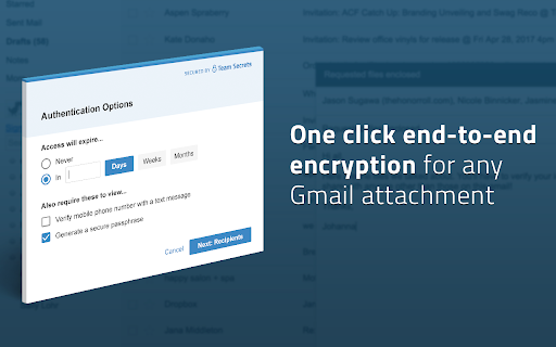 Team Secrets: Encrypt Gmail Attachments