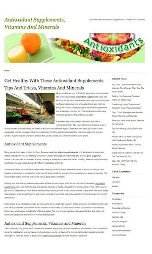 Antioxidant Supplements