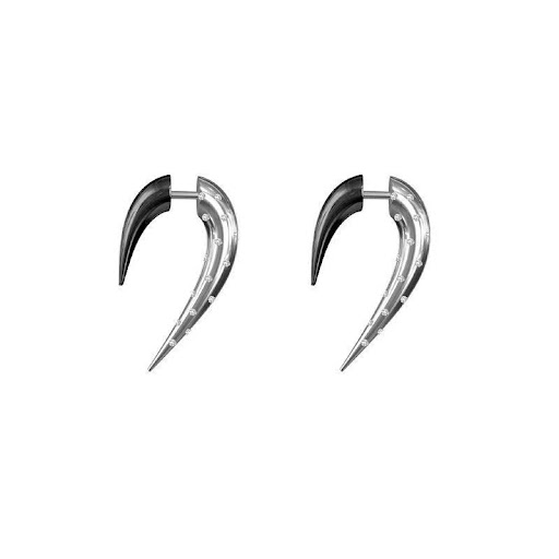 Title 1, Yabi Style Pointed-angle Universal Earrings, tr...