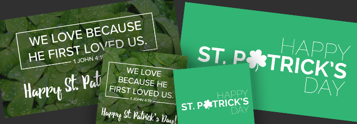 St. Patrick's Day social media graphics for your church