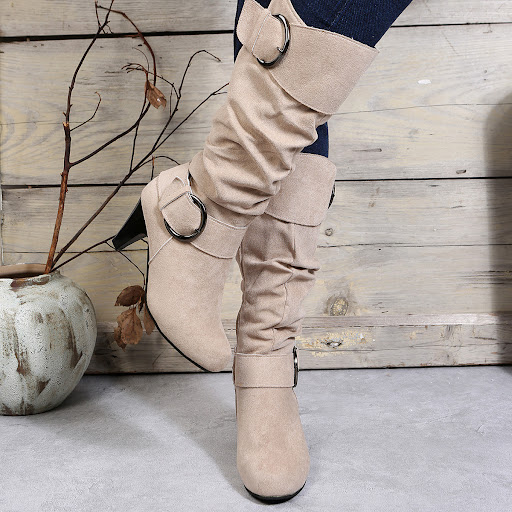 Title 3, European And American High Heel Straight Belt B...