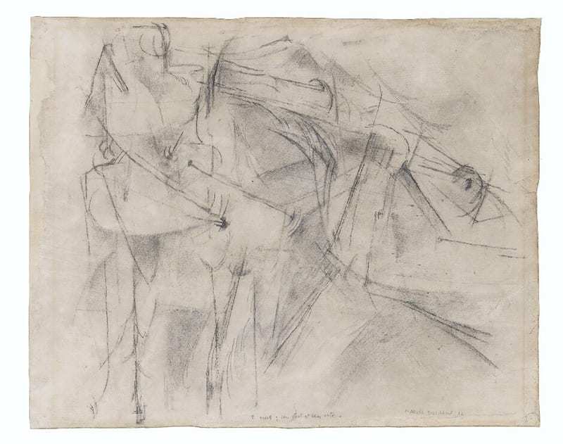 Nus: Un Fort et Un Vite (Two Nudes: One Strong and One Swift), 1912