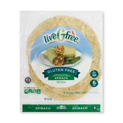 Gluten Free Spinach Wraps